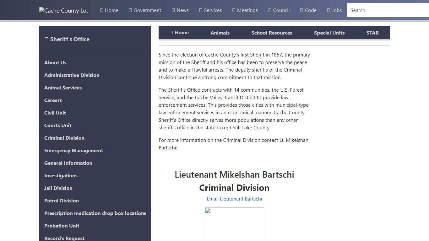 Official Site of Cache County, Utah - Criminal Division