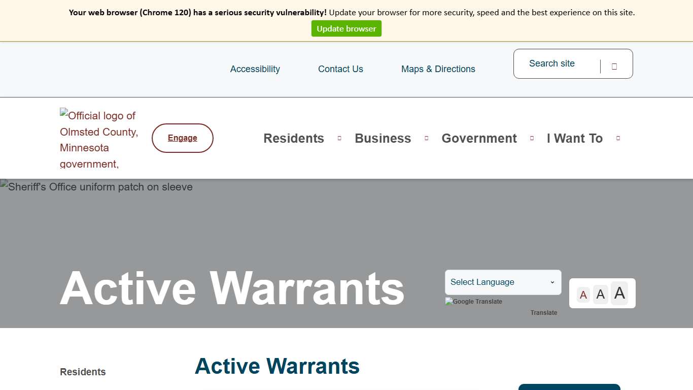 Active Warrants Olmsted County, MN